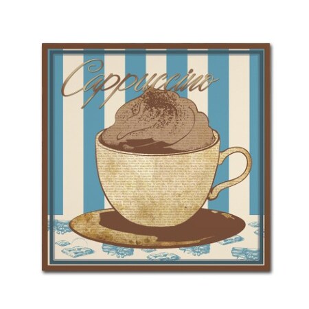 Trademark Fine Art Masters Fine Art 'Cappuccino Blue' Canvas Art, 24x24 MA00885-C2424GG